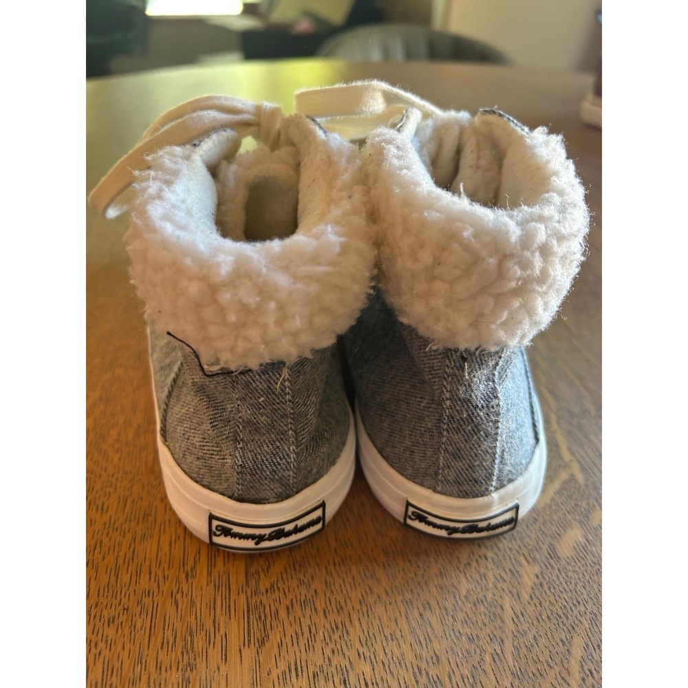 Tommy Bahama High Top Sneakers Heather Gray Fur-Lined size 7 - Picture 3 of 9